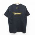 【50%OFF】L★古着 半袖 ビンテージ Tシャツ メンズ 00年代 00s ホンダ ゴールドウィング コットン クルーネック 黒 ブラック 25aug23 中古
