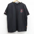 【50%OFF】XL★古着 半袖 Tシャツ メンズ レーシングカー GRAND PRIX コットン クルーネック 黒 ブラック 25aug29 中古