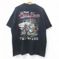 【50%OFF】XL★古着 半袖 Tシャツ メンズgrand finale 車 大きいサイズ コットン クルーネック 黒 ブラック 25aug29 中古 メンズ