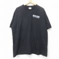 【50%OFF】XL★古着 ヘインズ Hanes 半袖 ビンテージ Tシャツ メンズ 00年代 00s 車 MOTOR CORPORATION 大きいサイズ コットン クルーネック 黒 ブラック 25aug29 中古