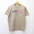 L★古着 ジャージーズ 半袖 ビンテージ Tシャツ メンズ 00年代 00s NASCAR コットン クルーネック ベージュ 26apr08