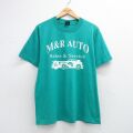 フルーツオブザルーム 90s 半袖Tシャツ M&R AUTO ライトブルー L | 古着