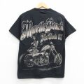 00s 半袖Tシャツ バイク ブラック M | 古着