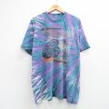 90s 半袖Tシャツ Off Road パープル XL | 古着