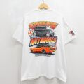 XL★古着 半袖 Tシャツ メンズ ロットロッド マッスルカー コットン クルーネック ホワイト 26may27