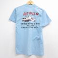 80s 半袖Tシャツ RED BALL トラック ライトブルー S | 古着