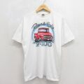 フルーツオブザルーム 00s 半袖Tシャツ ホットロッドエアブラシ ホワイト XL | 古着