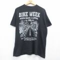 90s 半袖Tシャツ バイク ブラック メンズXL相当 | 古着