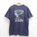 ハーレーダビッドソン 00s 半袖Tシャツ バトルフィールド ネイビー メンズXL相当 | 古着