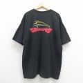 フルーツオブザルーム 00s 半袖Tシャツ ホットロッド ブラック メンズXL相当 | 古着
