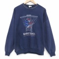 ジャージーズ 00s 長袖スウェット バスケットボール ネイビー XL | 古着
