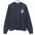 L★古着 長袖 スウェット メンズ 90年代 90s アリゾナフェニックス クルーネック USA製 黒 26jan26