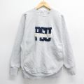 00s 長袖スウェット 刺繍 グレー L | 古着