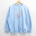 00s 長袖スウェット 花 ネイビー XL | 古着