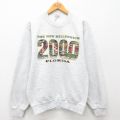 S★古着 長袖 スウェット メンズ 00年代 00s フロリダ ワニ クルーネック USA製 薄グレー 霜降り 24sep14 中古 スエット トレーナー トップス