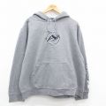 XL★古着 エアロポステール AEROPOSTALE 長袖 スウェット パーカー メンズ 00年代 00s ビッグロゴ 大きいサイズ グレー 霜降り 24sep17 中古 スエット トレーナー トップス