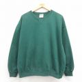 dupfold 90s 長袖スウェット ワンポイントロゴ グリーン XL | 古着