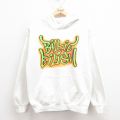M★古着 長袖 ロック バンド スウェット パーカー メンズ ビリーアイリッシュ 白 ホワイト 25aug05 中古 スエット トレーナー トップス