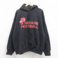 ディスカス 90s 長袖パーカー フットボール ブラック XL | 古着