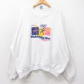 ジャージーズ 90s 長袖スウェット Making Strides ホワイト XL | 古着