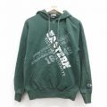 S★古着 チャンピオン Champion 長袖 ハーフジップ スウェット パーカー メンズ 00年代 00s ミシガン 緑 グリーン 25sep05 中古 スエット トレーナー トップス