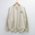 00s 長袖スウェット ROHM HAAS ベージュ XL | 古着