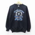 M★古着 長袖 スウェット メンズ 00年代 00s TIMBERWOLVES クルーネック 黒 ブラック 【spe】 25sep10 中古 スエット トレーナー トップス