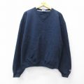 XL★古着 チャンピオン champion 長袖 スウェット メンズ 00年代 00s PONTIAC G6 クルーネック 紺 ネイビー 25sep11 中古 スエット トレーナー トップス