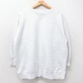 XL★古着 keds 長袖 スウェット メンズ 90年代 90s 無地 クルーネック USA製 薄グレー 霜降り 25sep11 中古 スエット トレーナー トップス