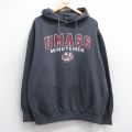 UMASSミニットマン 長袖パーカー グレー XL | 古着