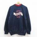 L★古着 長袖 スウェット メンズ 00年代 00s グランマ ラグラン クルーネック 紺他 ネイビー 25sep17 中古 スエット トレーナー トップス