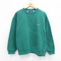 トミーヒルフィガー 90s 長袖スウェット ワンポイントロゴ グリーン XL | 古着