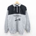 90s ハーフジップスウェット ワシントン グレー L | 古着