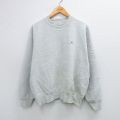 L★古着 フルーツオブザルーム 長袖 スウェット メンズ 90年代 90s Memorial Helth Care クルーネック USA製 薄グレー 霜降り 25sep24 中古 スエット トレーナー トップス