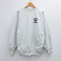 XL★古着 ケルスポーツ 長袖 スウェット メンズ 90年代 90s フットボール メドフィールドウォリアーズ クルーネック USA製 薄グレー 霜降り 25sep24 中古 スエット トレーナー トップス