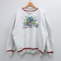 90s 長袖スウェット 花 グレー XL | 古着