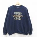リー 90s 長袖スウェット KROGER刺繍 ネイビー XL | 古着