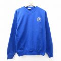 L★古着 ヘインズ Hanes 長袖 スウェット メンズ 00年代 00s Pig Pen Saloon クルーネック 青 ブルー 25sep26 中古 スエット トレーナー トップス