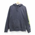 L★古着 ティンバーランド 長袖 スウェット パーカー メンズ ビッグロゴ RAIN REPEL ラグラン 黒 26mar16