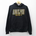M★古着 チャンピオン champion 長袖 スウェット パーカー メンズ ADELPHI 黒 26mar18