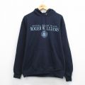 L★古着 チャンピオン champion 長袖 スウェット パーカー メンズ ROGER WILLIAMS 紺 26mar19