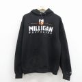 L★古着 チャンピオン champion 長袖 スウェット パーカー メンズ バッファロー 黒 26mar21