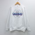 XL★古着 長袖 スウェット メンズ 90年代 90s CAESARS クルーネック USA製 白 26mar23