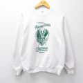 M★古着 ジャージーズ 長袖 スウェット メンズ 80年代 80s ANCIENT ORDER ラグラン クルーネック USA製 白 26mar23