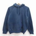 M★古着 長袖 スウェット パーカー メンズ 80年代 80s ラグラン 紺 26mar23