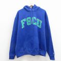 XL★古着 チャンピオン Champion 長袖 スウェット パーカー メンズ FGCU 青 26mar23