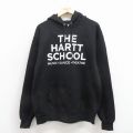 L★古着 チャンピオン Champion 長袖 スウェット パーカー メンズ HARTT 黒 26mar23