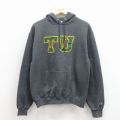 L★古着 チャンピオン champion 長袖 スウェット パーカー メンズ TV グレー 霜降り 26mar24