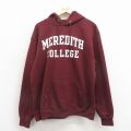 L★古着 チャンピオン champion 長袖 スウェット パーカー メンズ カレッジ エンジ 26mar24