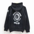 M★古着 長袖 スウェット パーカー メンズ LOCAL USA製 黒 26mar24